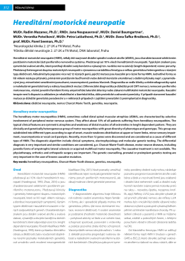 Hereditární motorické neuropatie