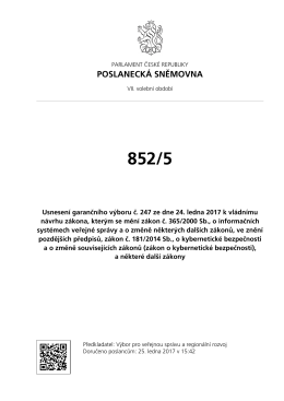 Celý sněmovní tisk - Poslanecká sněmovna
