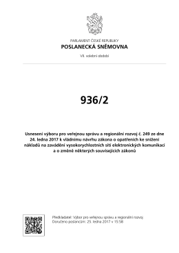 Celý sněmovní tisk - Poslanecká sněmovna