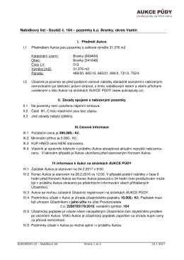 Nabídkový list