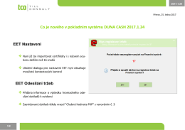 Co je nového v systémech DUNA DE, DUNA ÚČTO, DUNA
