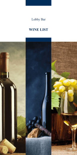 WINE LIST - Orea Resort Horizont
