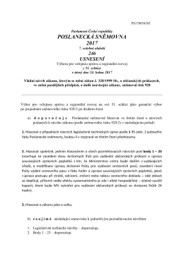 POSLANECKÁ SNĚMOVNA 2017