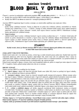 Stanovy asociace tren&eacute;rů