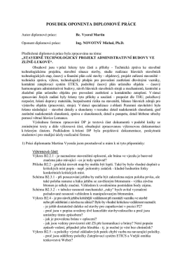 Posudek Novotný na DP VYORAL MARTIN