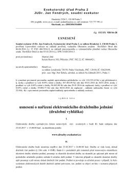 Elektronická dražba - Martin Líbal