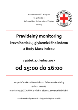 Monitoring krevního tlaku