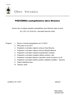 dne 30.1.2017 - Obec Strenice