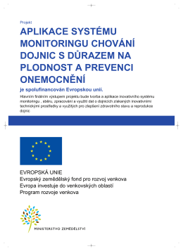 aplikace systému monitoringu chování dojnic s