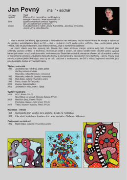 Jan Pevn&yacute; mal&iacute;ř &bull; sochař - Spolek v&yacute;tvarn&yacute;ch umělců Vysočiny, z.s.