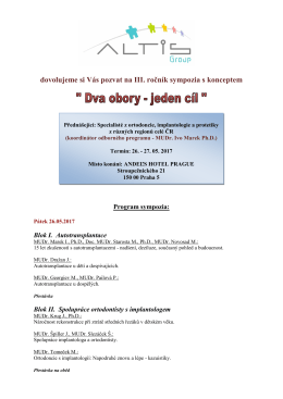 Sympozium IIInové!
