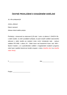 Čestn&eacute; prohl&aacute;&scaron;en&iacute; o vzděl&aacute;n&iacute; PDF