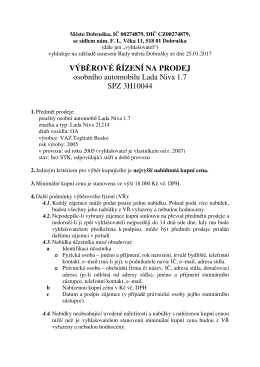 VÝB ROVÉ ÍZENÍ NA PRODEJ osobního automobilu Lada Niva 1.7