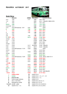 Řehořov autobusy 2017