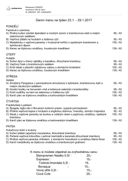 Menu ve form&aacute;tu PDF připraven&eacute; k tisku