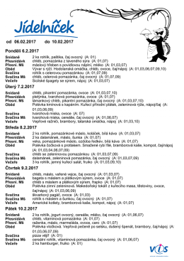 jidelnicek – 6.2. – 10.2.2017