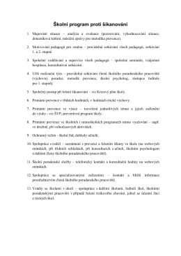 Školní program proti šikanování