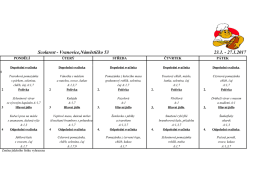 Jídelníček MŠ 23. – 27. 1. 2017