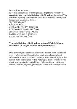 Hl&aacute;&scaron;en&iacute; m&iacute;stn&iacute;ho rozhlasu 16.1.2017