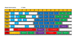 Rozpis ledové plochy: 4. Týden