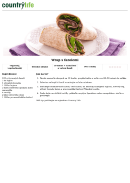 Wrap s fazolemi
