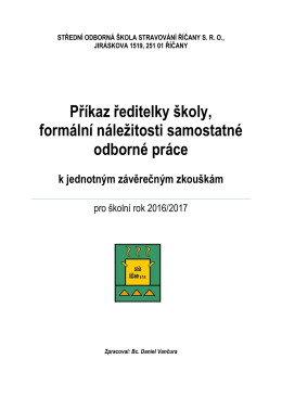 Jednotná formální úprava písemné práce