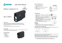 Překlad 1404049 - Dálkoměr Renkforce 6 x 21
