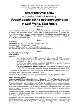 Dražební vyhláška