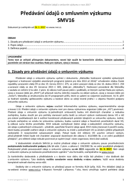 Předávání údajů o smluvním výzkumu SMV16_v3