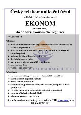 Česk&yacute; telekomunikačn&iacute; &uacute;řad &ndash; ekonom