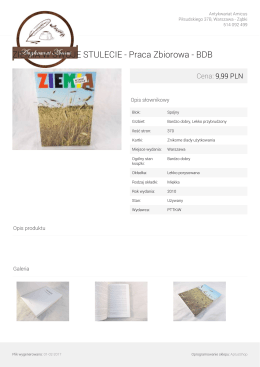 ZIEMIA W SWOJE STULECIE - Praca Zbiorowa - BDB