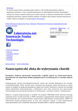 Nanocząsteczki złota do wykrywania chorób