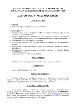 regulamin gimnazjum