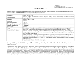 O G Ł O S Z E N I E