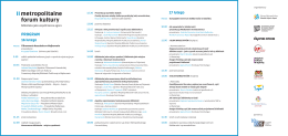 Plik PDF do pobrania z Programem II Metropolitalnego Forum Kultury