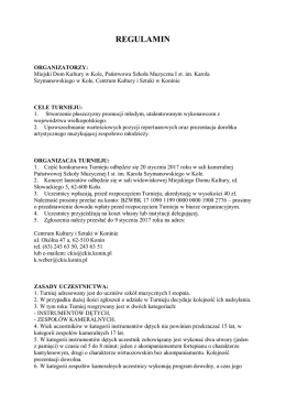 regulamin - CKiS Konin