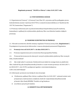 Regulamin promocji