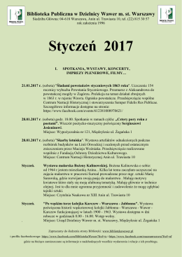 Biblioteka Publiczna w Dzielnicy Wawer m.st_. Warszawy_styczeń