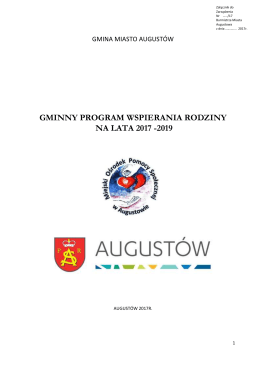 Gminny Program Wspierania Rodziny 2017-2019