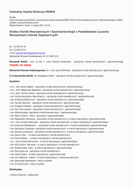 Generuj PDF - Centralny Szpital Kliniczny MSWiA