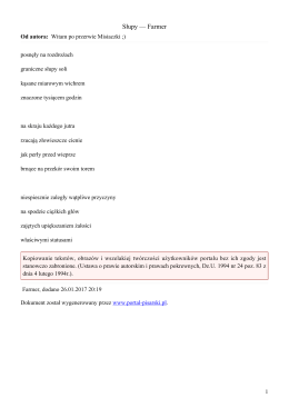 Słupy &mdash; Farmer - Portal Pisarski