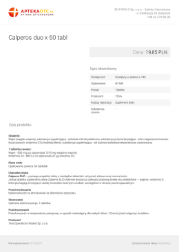 Calperos duo x 60 tabl