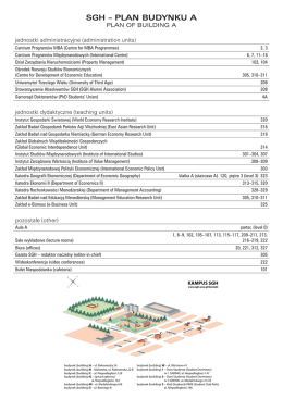 sgh &ndash; plan budynku a