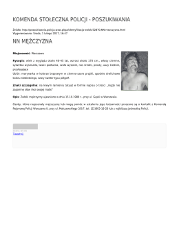 Generuj PDF - Komenda Stołeczna Policji