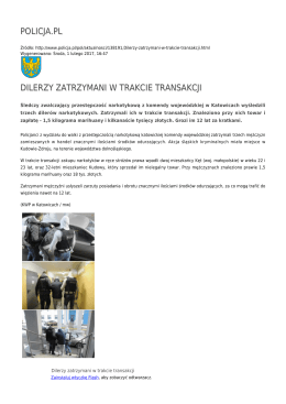 POLICJA.PL DILERZY ZATRZYMANI W TRAKCIE TRANSAKCJI