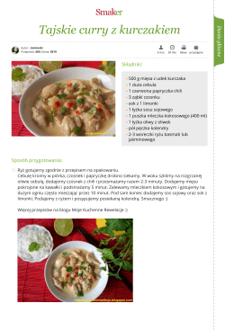 Tajskie curry z kurczakiem