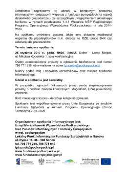 Zaproszenie - Zielone Bieszczady