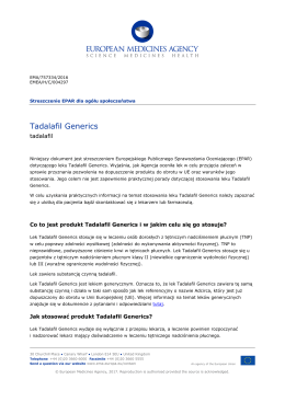 Tadalafil Generics, INN-tadalafil