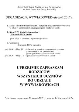 więcej. - Zespół Szkół im. Jana Pawła II w Suchej Beskidzkiej