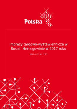 Imprezy targowo-wystawiennicze w Bośni i Hercegowinie w 2017 roku